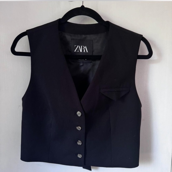 Zara Tops - Zara Women’s Black Vest